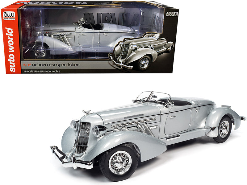 1935 Auburn 851 Speedster Haze Gray 1/18 Diecast Model Car by